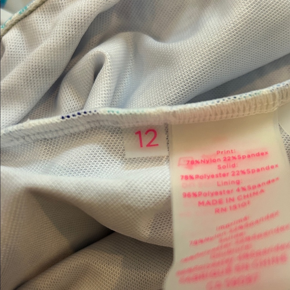 Lilly Pulitzer Vibrant Blue and White One-Piece “new” - Picture 5 of 6